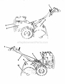 Page G Diagram and Parts List for 917295670  Craftsman Tiller