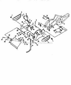 Page E Diagram and Parts List for 917295852  Craftsman Tiller