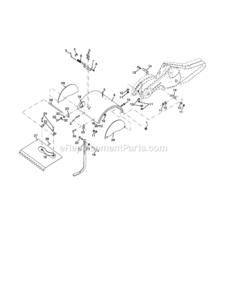 Page E Diagram and Parts List for 917296111  Craftsman Tiller