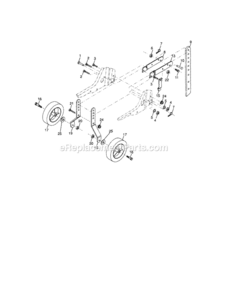 Page C Diagram and Parts List for 917297013  Craftsman Tiller