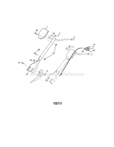 Page A Diagram and Parts List for 917297015  Craftsman Tiller