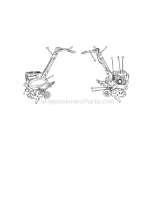 Page F Diagram and Parts List for 917297016  Craftsman Tiller