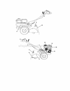 Page G Diagram and Parts List for 917297021  Craftsman Tiller