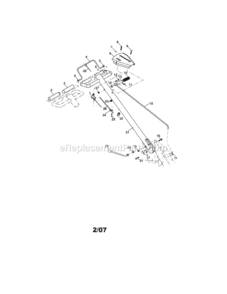 Page A Diagram and Parts List for 917297030  Craftsman Tiller
