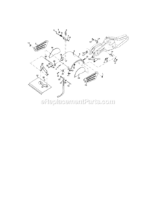 Page E Diagram and Parts List for 917297030  Craftsman Tiller
