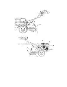 Page G Diagram and Parts List for 917297030  Craftsman Tiller