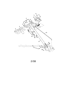 Page A Diagram and Parts List for 917297032  Craftsman Tiller