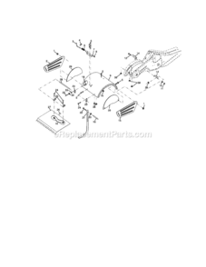 Page E Diagram and Parts List for 917297032  Craftsman Tiller
