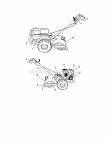Part Location Diagram of 411816 Husqvarna Decal, Rewind Starter