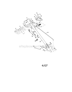 Page A Diagram and Parts List for 917297041  Craftsman Tiller