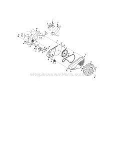 Page B Diagram and Parts List for 917297041  Craftsman Tiller