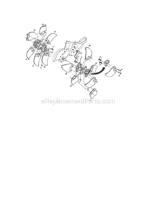 Page F Diagram and Parts List for 917297041  Craftsman Tiller