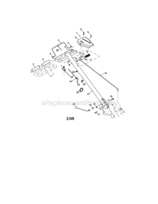 Page A Diagram and Parts List for 917297042  Craftsman Tiller