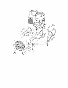 Page C Diagram and Parts List for 917297043  Craftsman Tiller