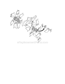 Page F Diagram and Parts List for 917297043  Craftsman Tiller