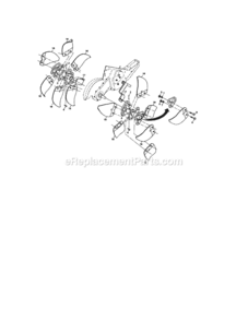 Page F Diagram and Parts List for 917297141  Craftsman Tiller