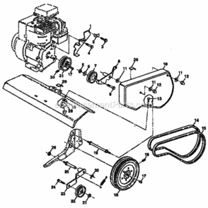 Part Location Diagram of 2607J Craftsman Transmission