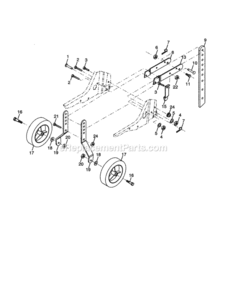 Page C Diagram and Parts List for 917297480  Craftsman Tiller