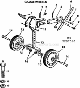 Part Location Diagram of 624A55 Craftsman Bracket