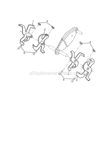 Page D Diagram and Parts List for 917298020  Craftsman Tiller