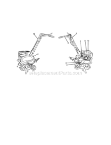 Page F Diagram and Parts List for 917298020  Craftsman Tiller