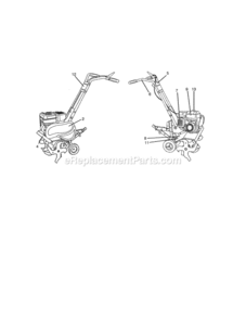Page F Diagram and Parts List for 917298021  Craftsman Tiller
