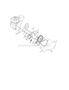 Page B Diagram and Parts List for 917298022  Craftsman Tiller