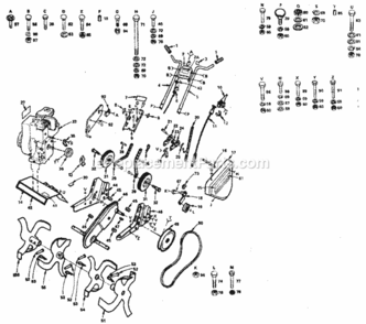 Page A Diagram and Parts List for 917298142  Craftsman Tiller