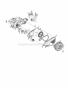 Page B Diagram and Parts List for 917298260  Craftsman Tiller