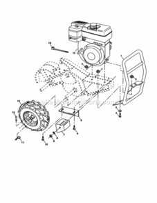 Page C Diagram and Parts List for 917298270  Craftsman Tiller