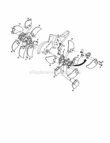 Page F Diagram and Parts List for 917298270  Craftsman Tiller