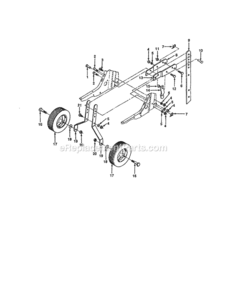 Part Location Diagram of 127832 Craftsman Wheel