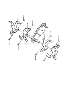 Page D Diagram and Parts List for 917298350  Craftsman Tiller