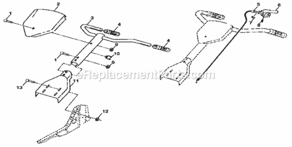 Page A Diagram and Parts List for 917298352  Craftsman Tiller
