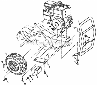 Part Location Diagram of 140535 Craftsman Engine
