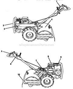 Page G Diagram and Parts List for 917298561  Craftsman Tiller