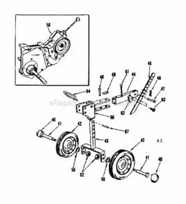 Page D Diagram and Parts List for 917298570  Craftsman Tiller