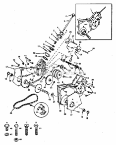 Page B Diagram and Parts List for 917298580  Craftsman Tiller