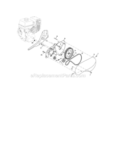 Page B Diagram and Parts List for 917299010  Craftsman Tiller