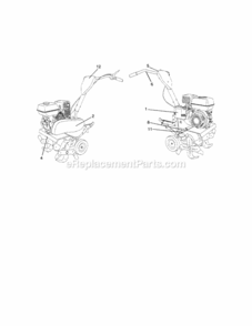 Page F Diagram and Parts List for 917299011  Craftsman Tiller