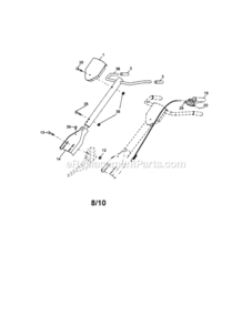 Page A Diagram and Parts List for 917299012  Craftsman Tiller
