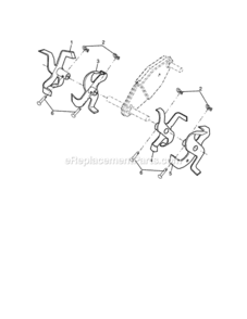 Page D Diagram and Parts List for 917299013  Craftsman Tiller