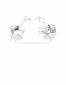 Page F Diagram and Parts List for 917299014  Craftsman Tiller