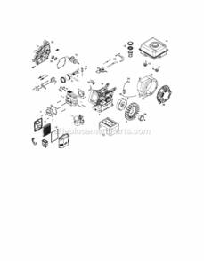 Page H Diagram and Parts List for 917299060  Craftsman Tiller