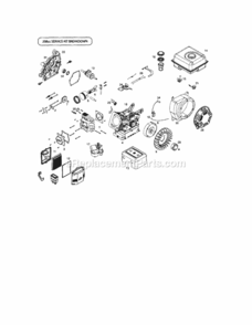 Page H Diagram and Parts List for 917299061  Craftsman Tiller