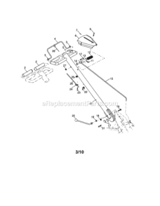 Page A Diagram and Parts List for 917299063  Craftsman Tiller