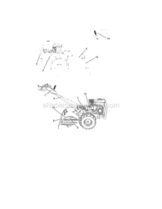 Page G Diagram and Parts List for 917299080  Craftsman Tiller