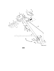 Page A Diagram and Parts List for 917299081  Craftsman Tiller
