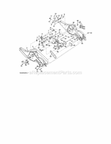 Page D Diagram and Parts List for 917299081  Craftsman Tiller