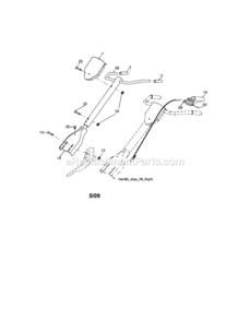 Page A Diagram and Parts List for 917299210  Craftsman Tiller